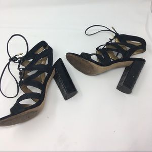 Sam Edelman Croc Tie up chunky croc heel